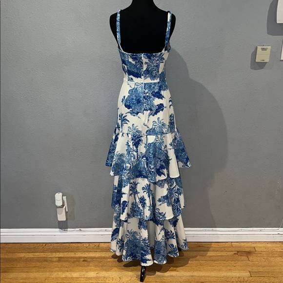 Brand New- Mestiza New York Torero Gown in White Palm Toile 🤍✨ - Picture 9 of 14